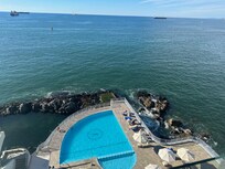 The pool and the Pacific