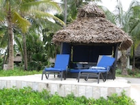 Our private beach cabana