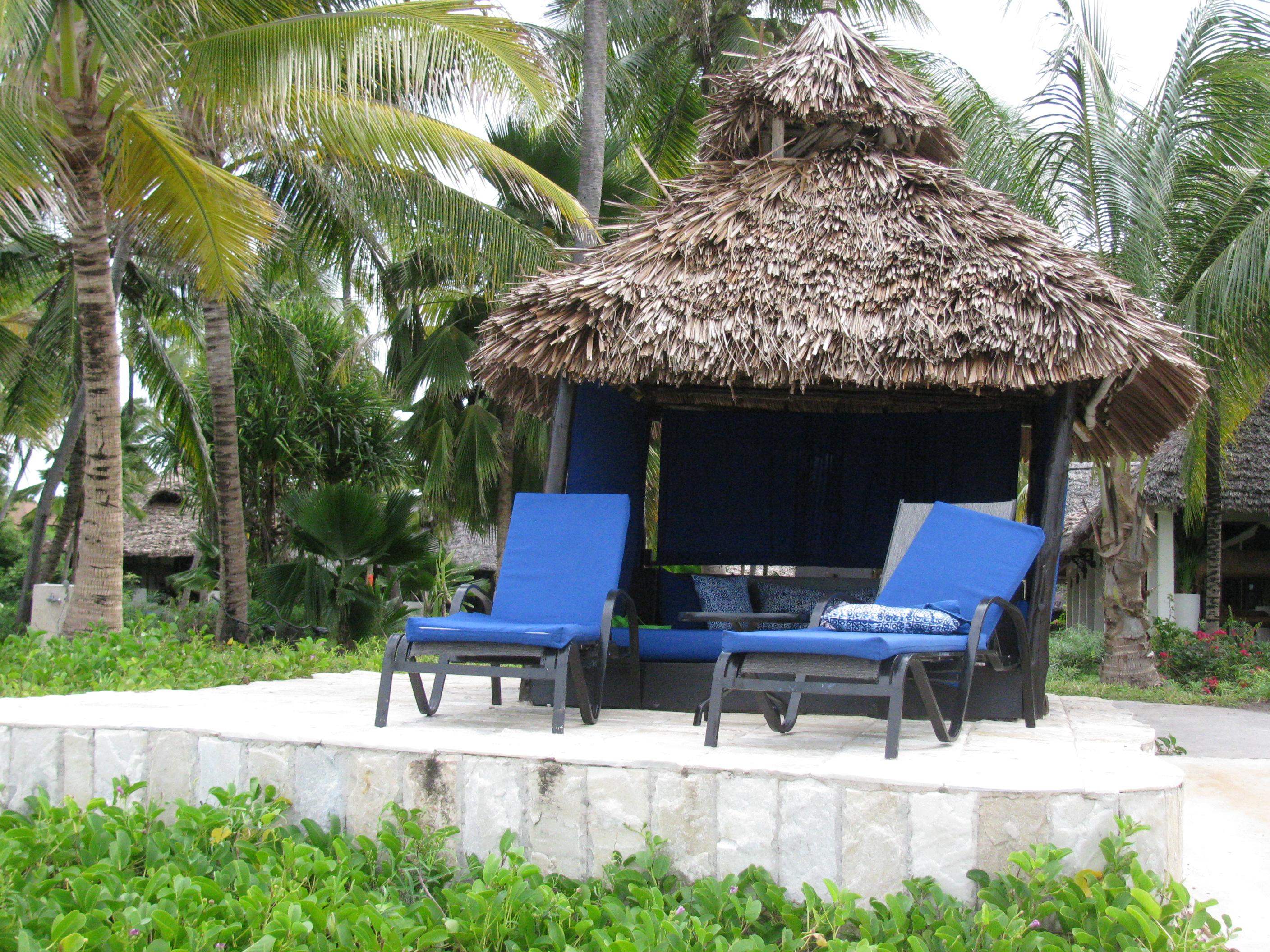 Our private beach cabana