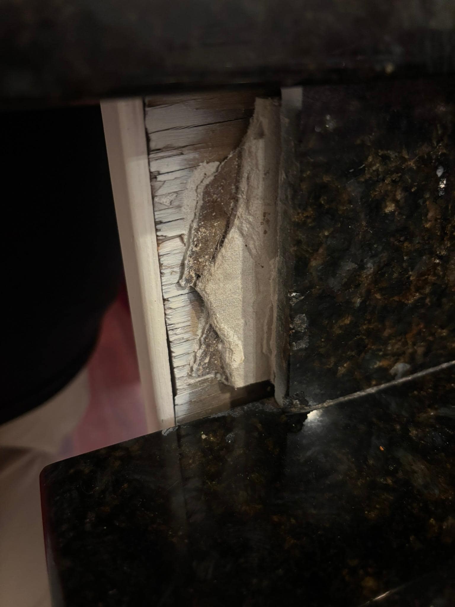 Missing tile in the kitchen