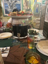 The hostess cooked everything from scratch even the wine and bread. Delicious