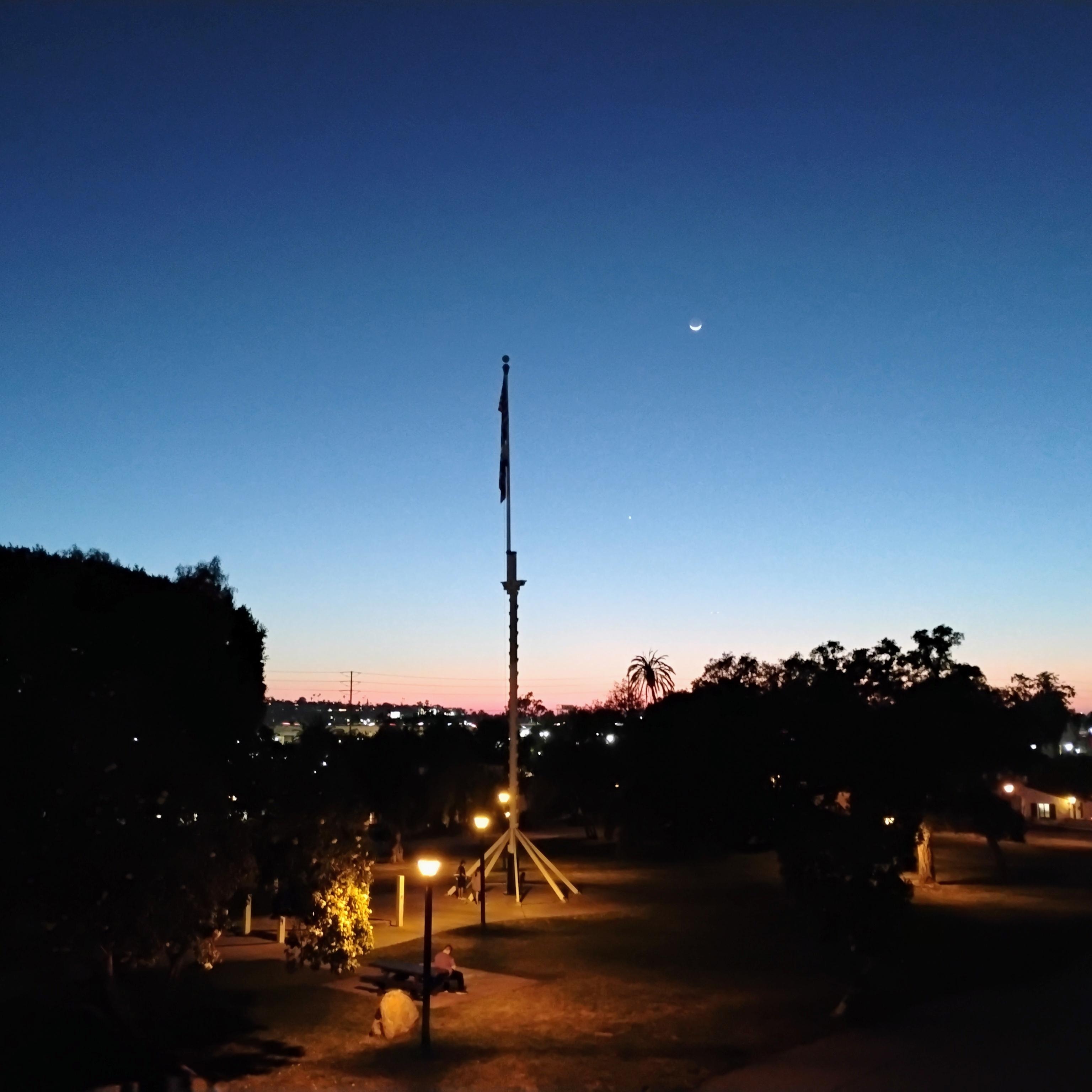 Upstairs view from shared balcony 