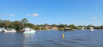 View of Cayman Quays from the ferry