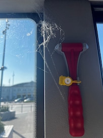 Inside the ”Magic Bus” on the way to Disney park