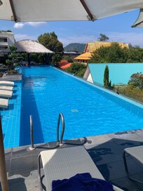 The main buildings pool area infinity pool