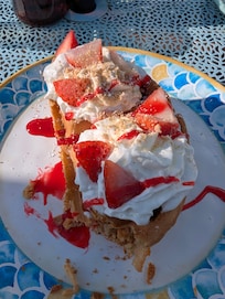 Strawberry Waffle from the Mermaid Cafe