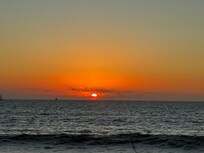 Beautiful sunset from our balcony