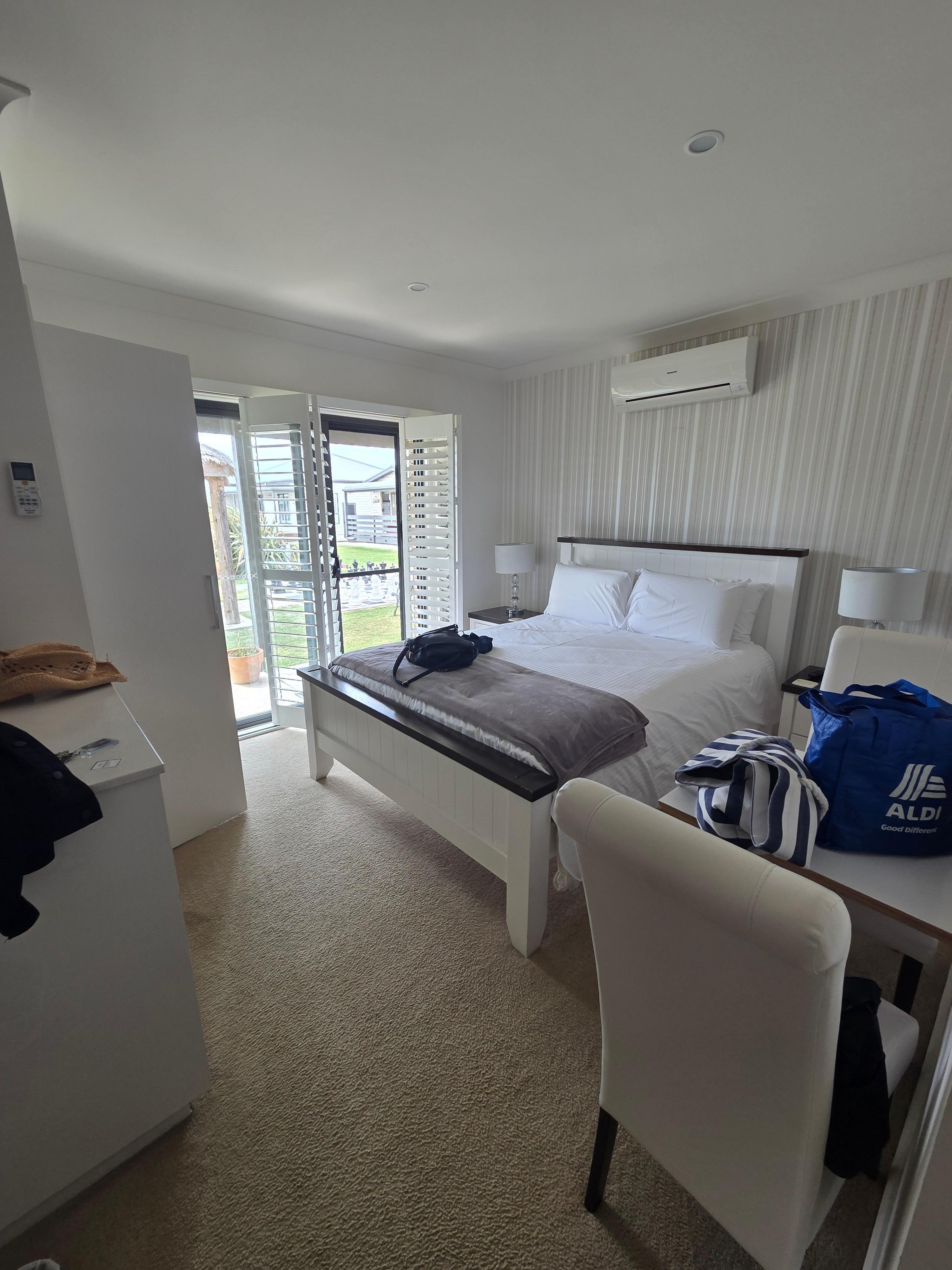 From the bedroom we had the view of the pool and other amenities