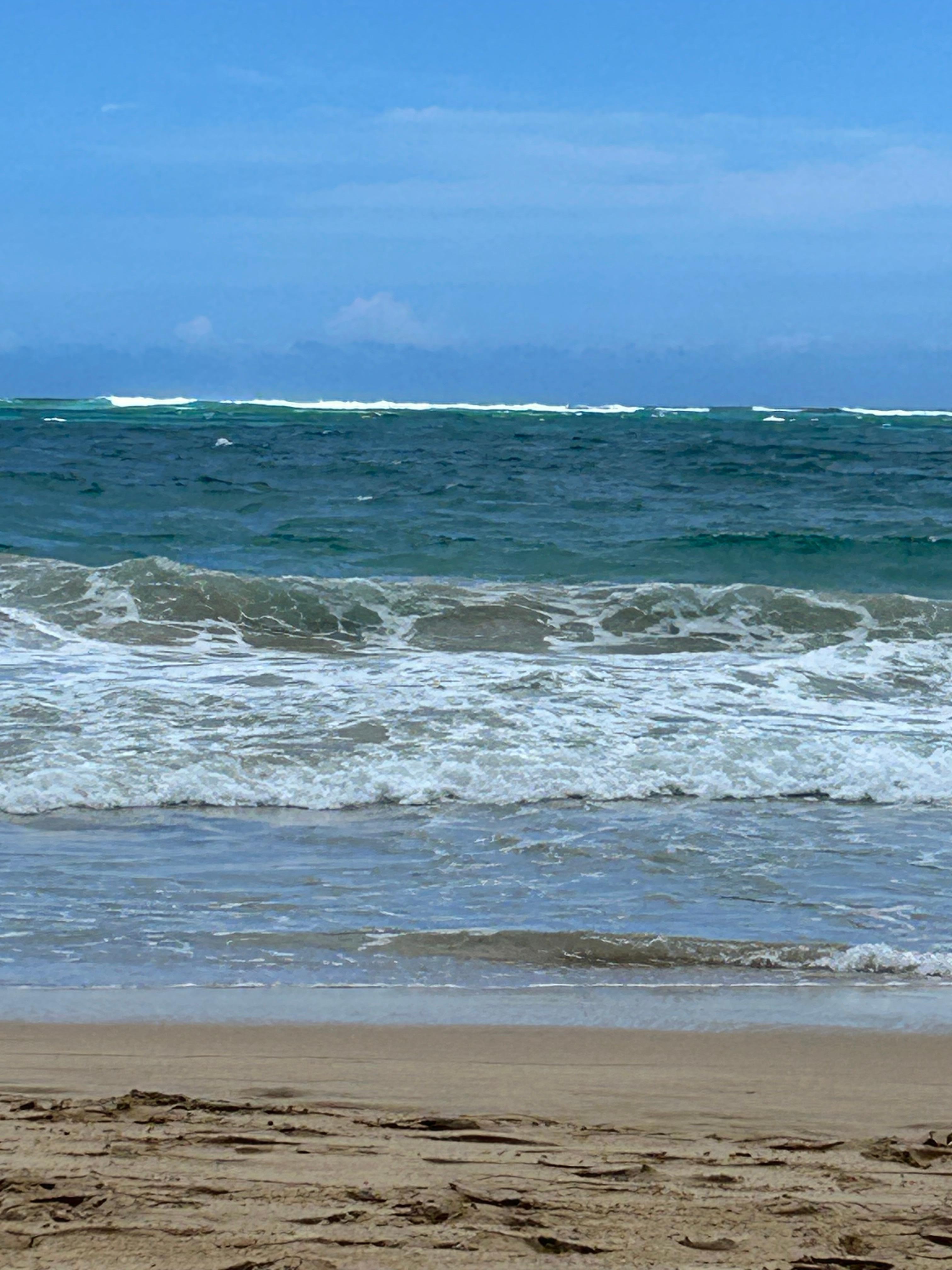 View from the Holiday Inn reserved section of the beach. A short walk from the hotel.
