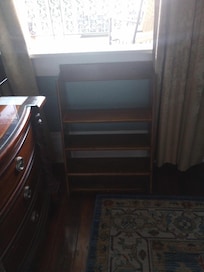 The steps we had to use to get out the window to the veranda.!!!