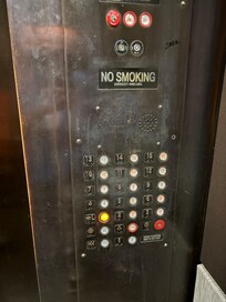 Outdated looking elevator