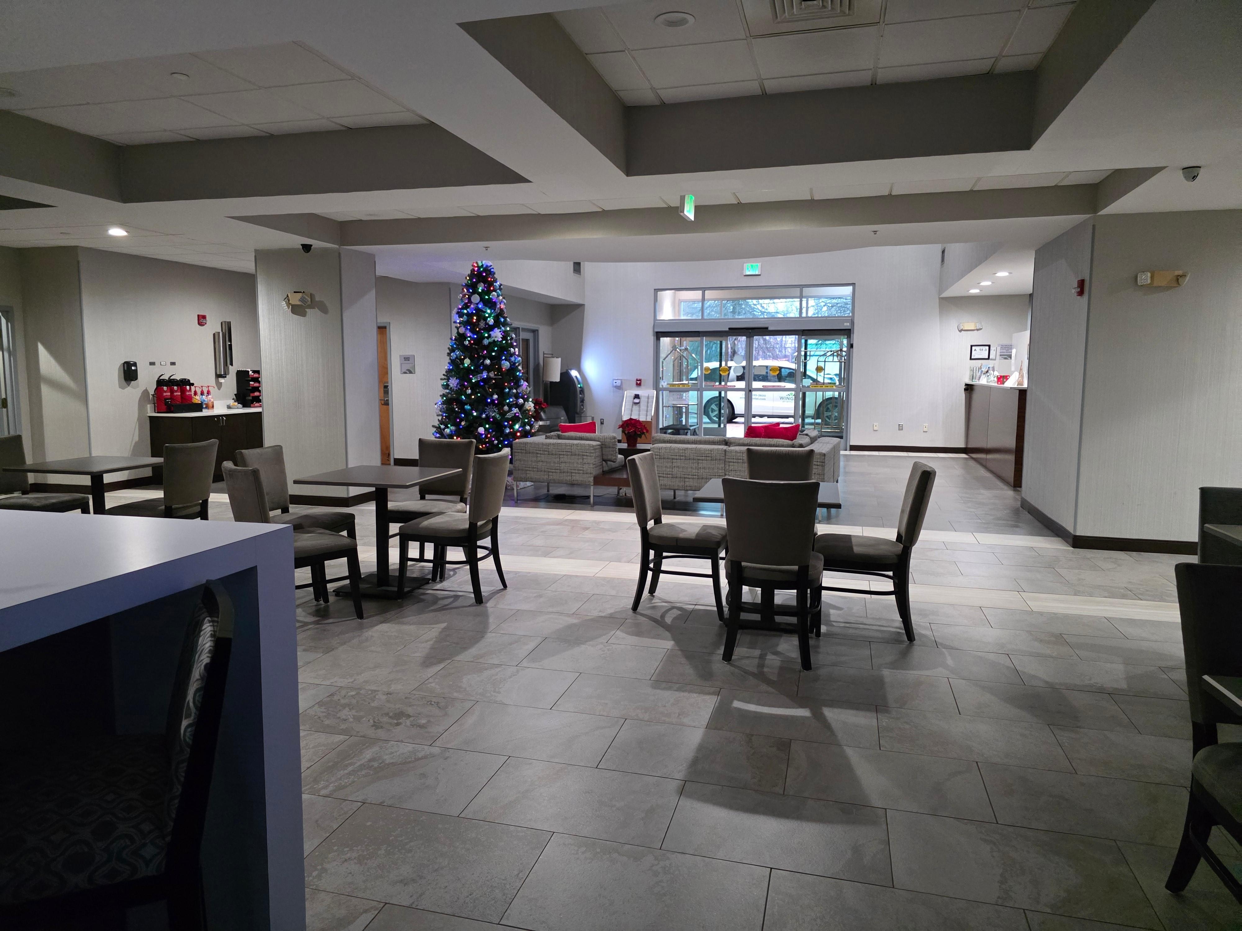 View from breakfast area to front door. 