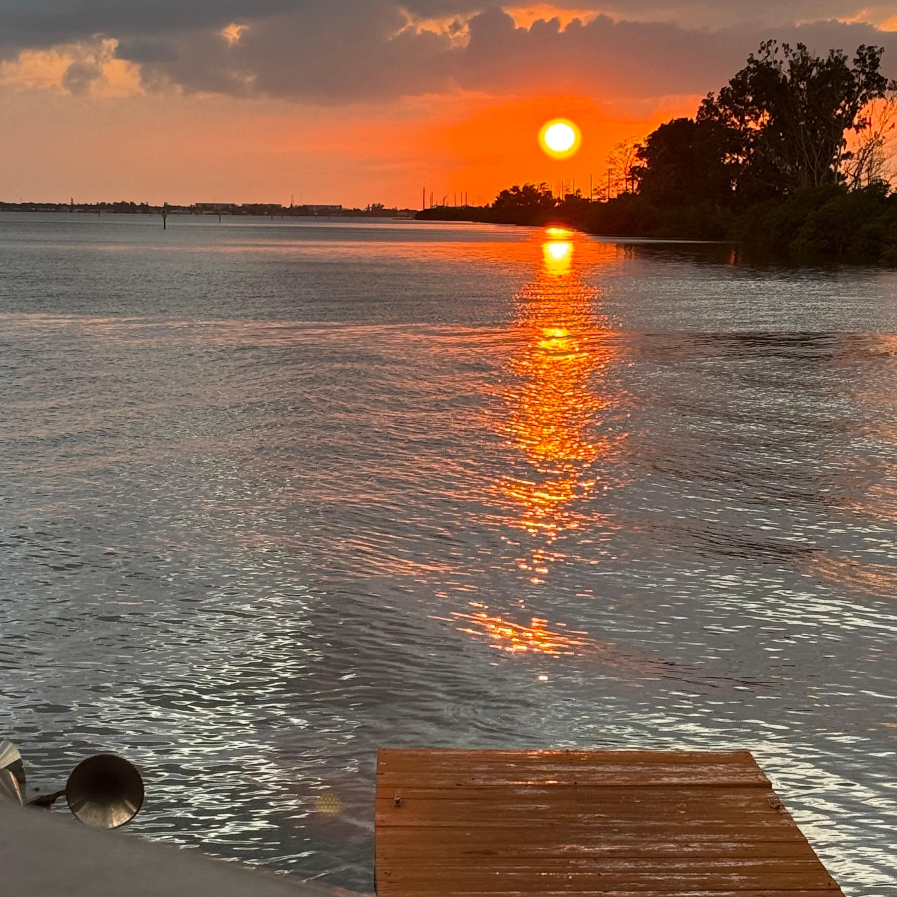 Sunset in cocoa beach one night….just beautiful!