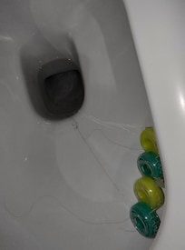 Toilet wasn't clean when we arrived