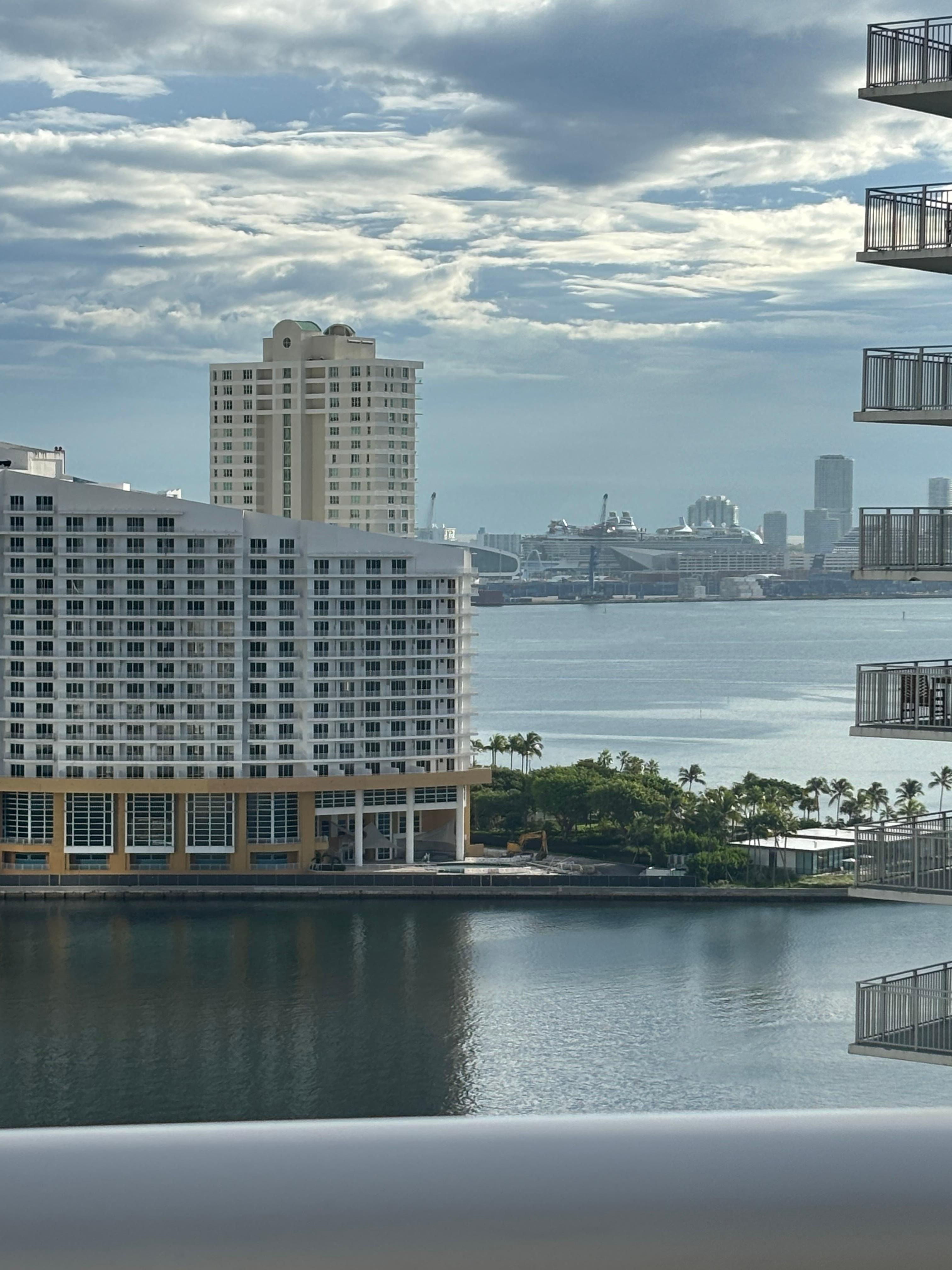 View from 16th floor room. 