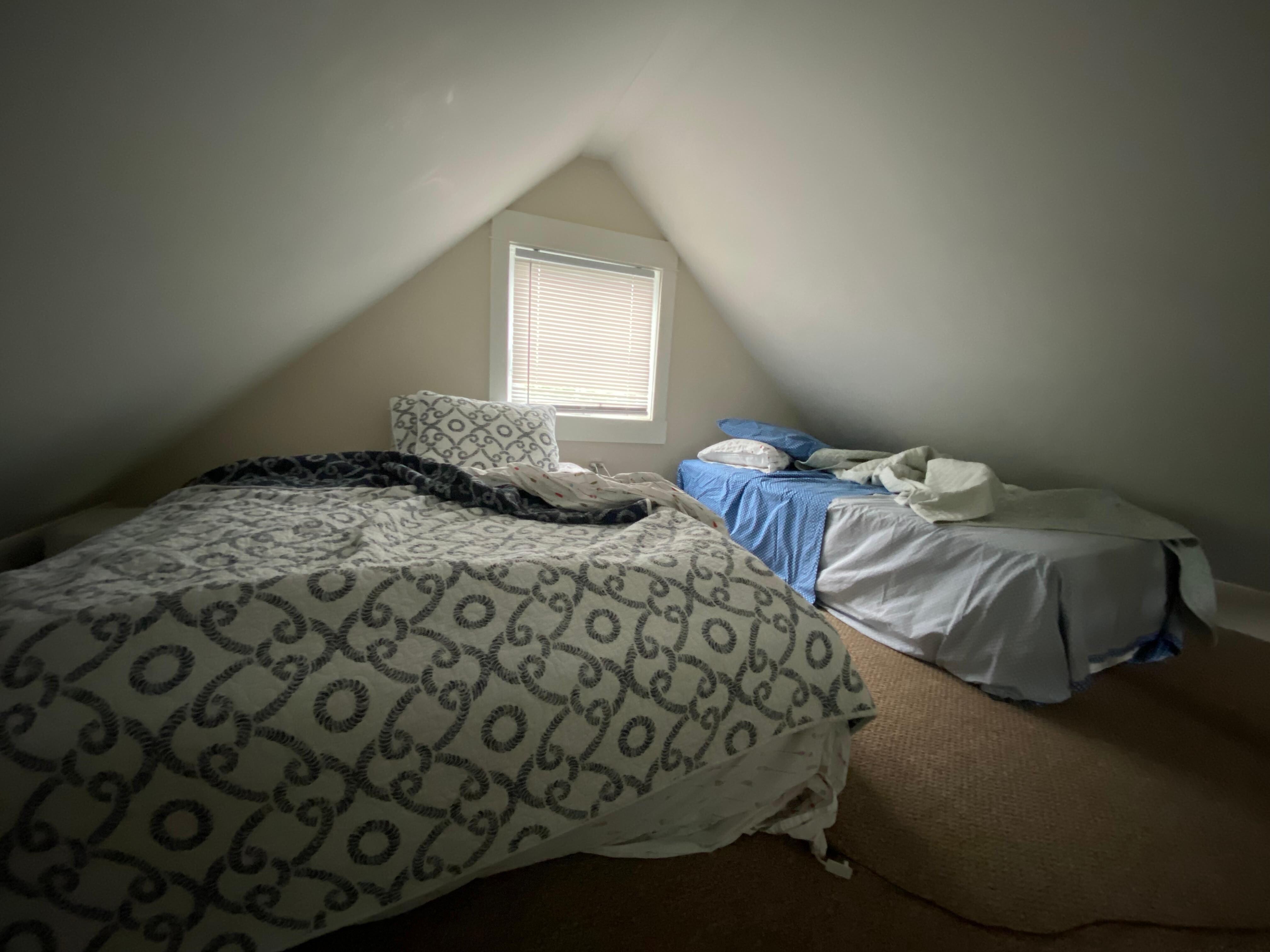 Beds in loft
