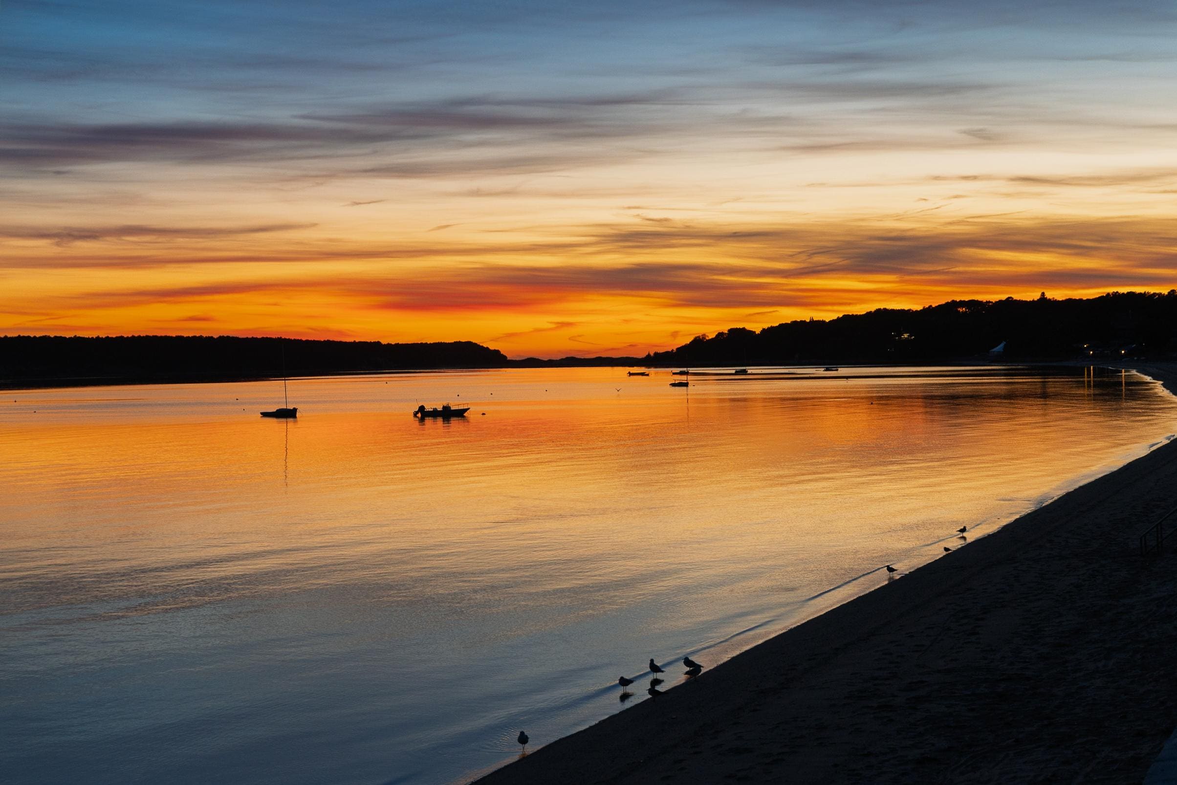 Beautiful sunsets (and sunrises) were just a step out the door.