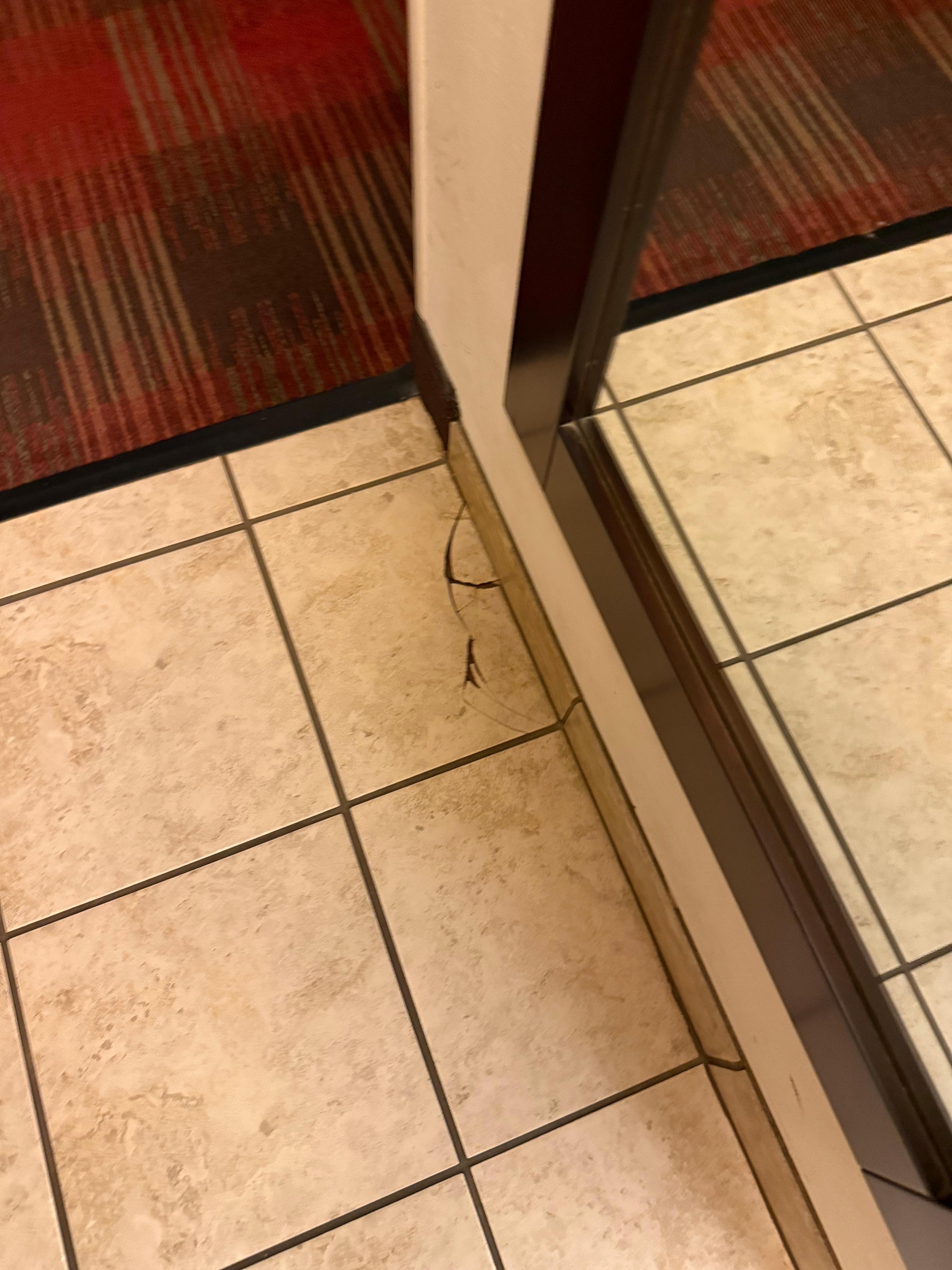 Broken tiles