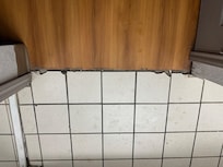 old, dirty, broken floor tile