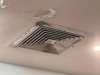 Ceiling vents at the buffet