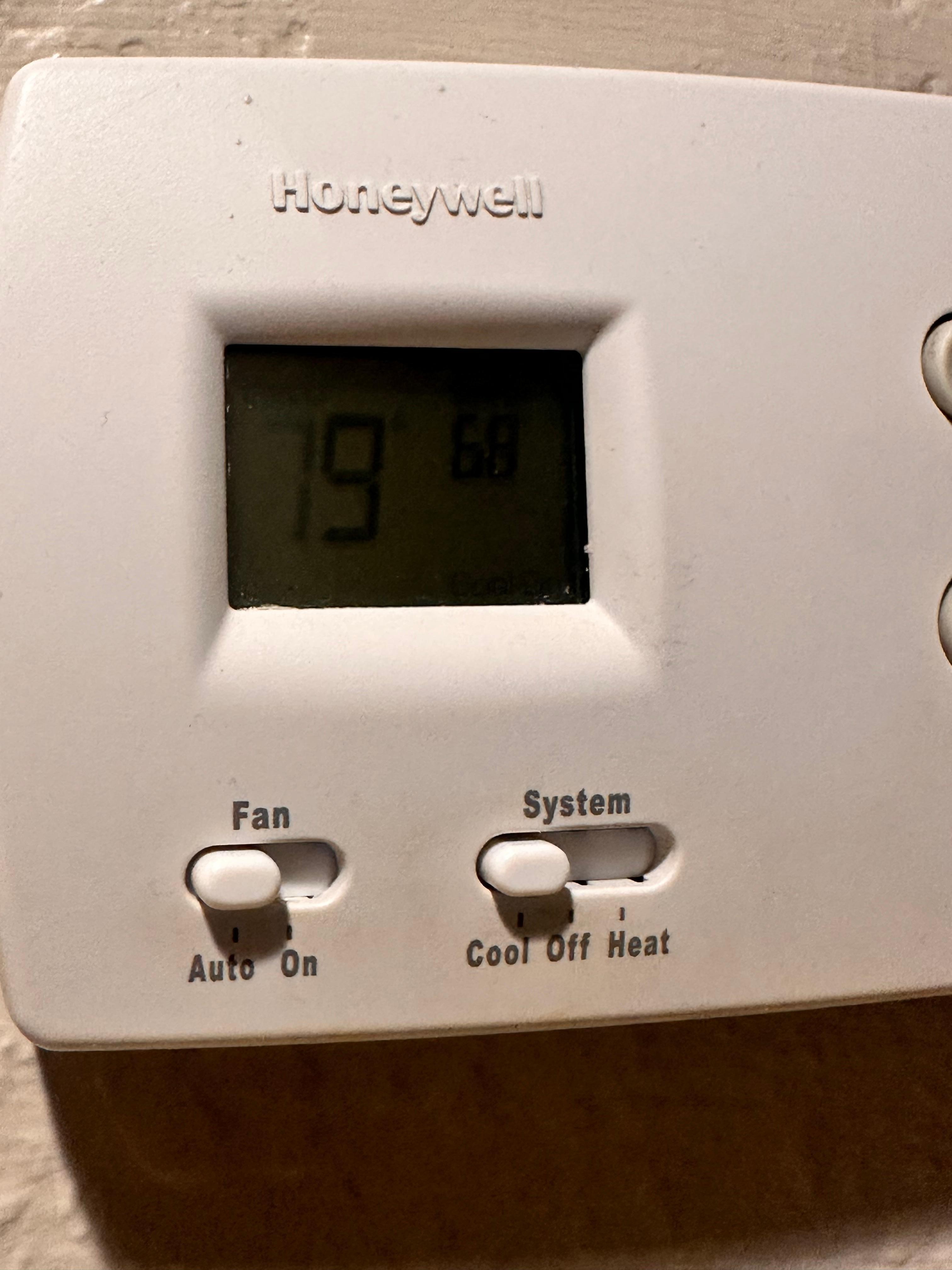 The temperature at midnight. 