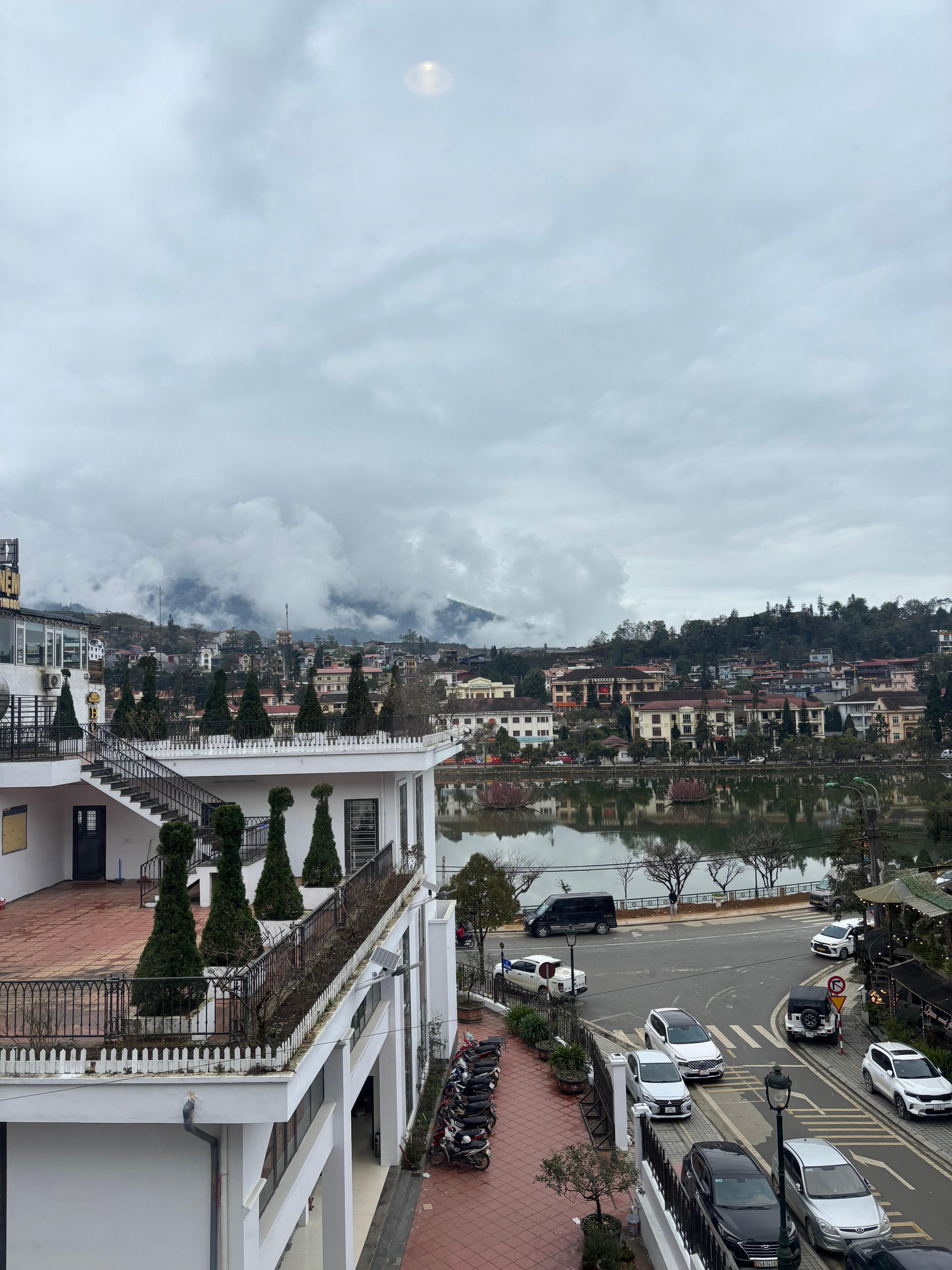 view from the balcony 