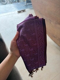 チェックアウト後にストールを頂きました!