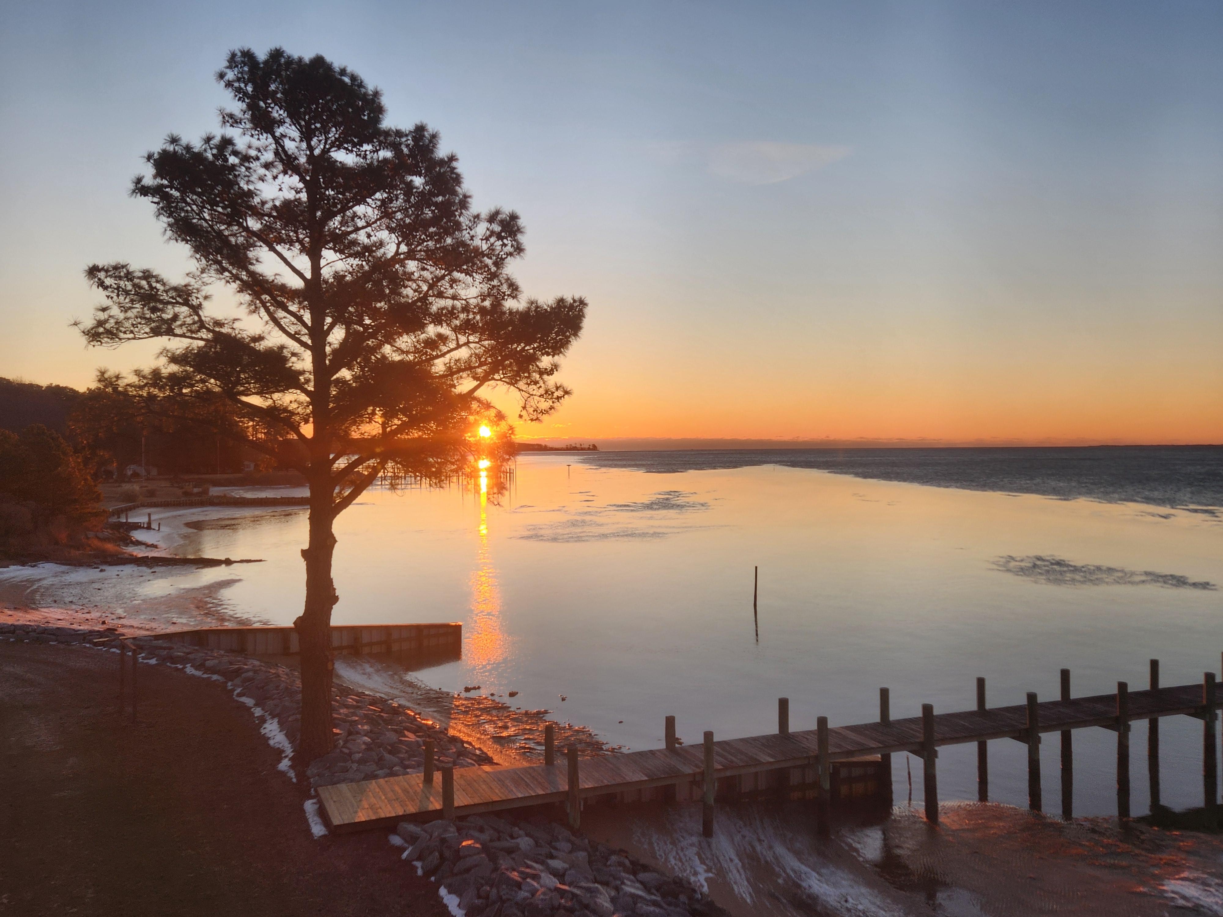 Sunrise from the bedroom. 