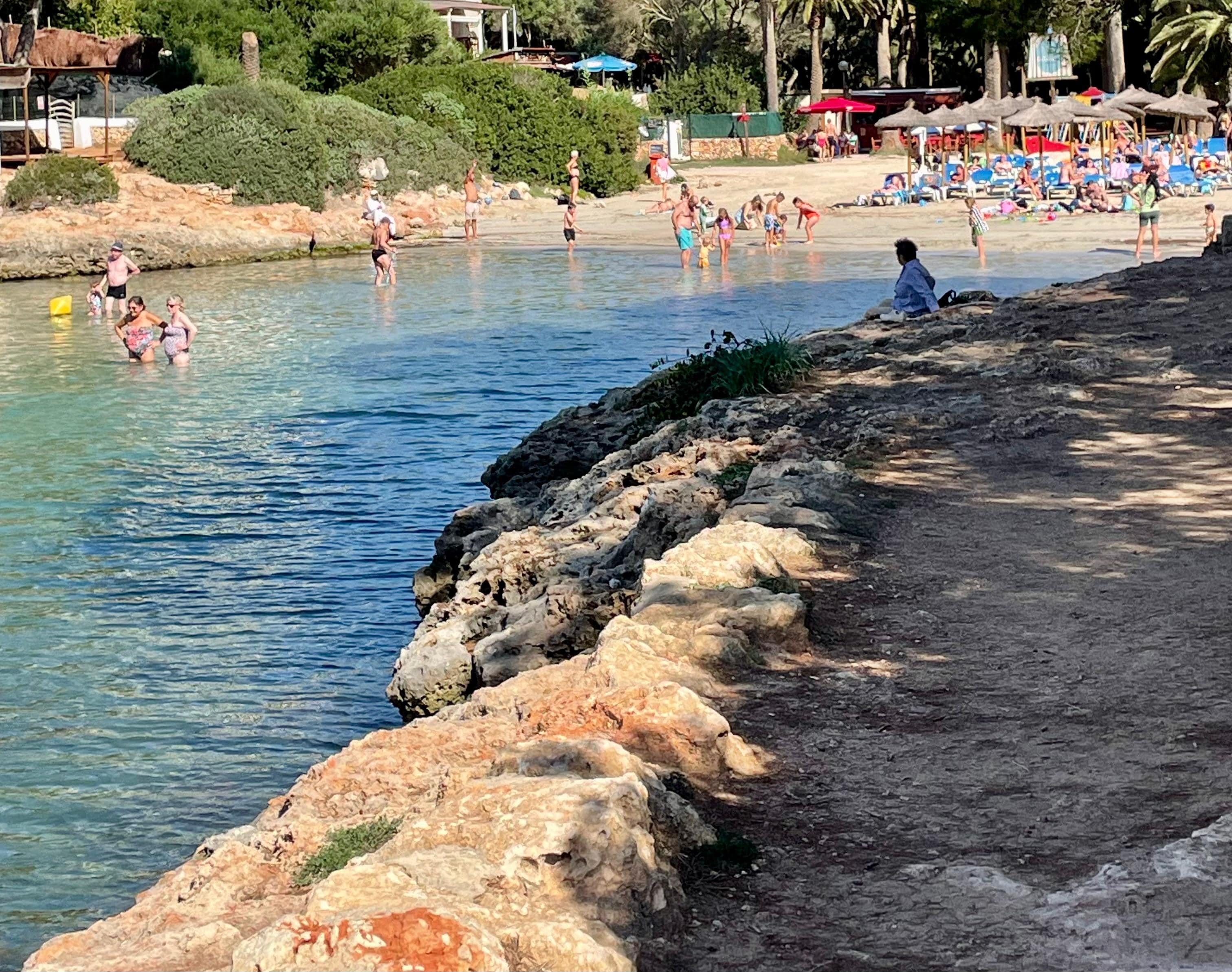 Beach (four minute walk) 