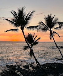 Sunset view from the lanai