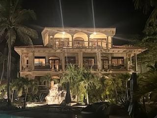 Our condo/room at night.