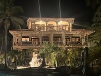 Our condo/room at night.