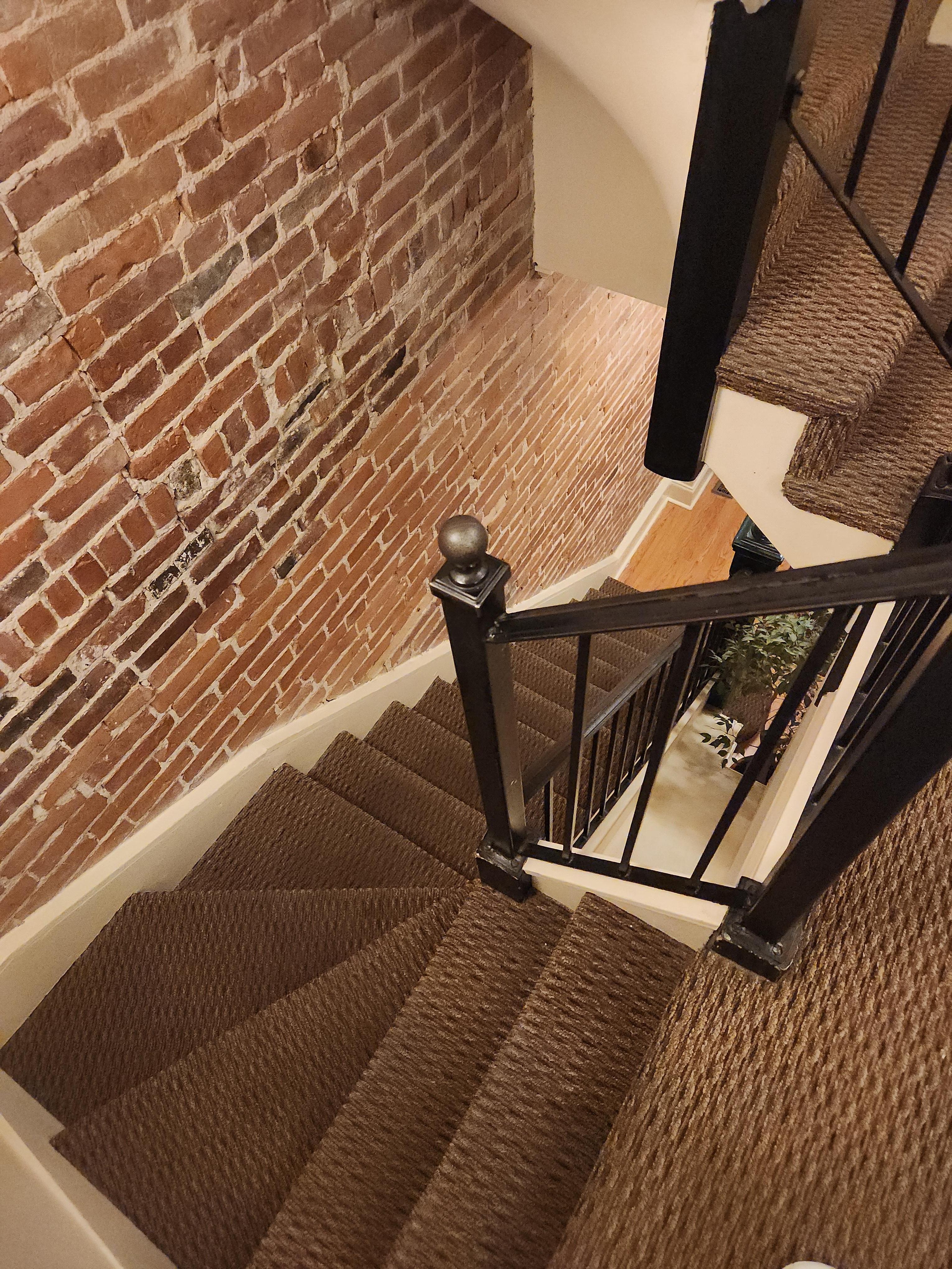 Stairway hall to room