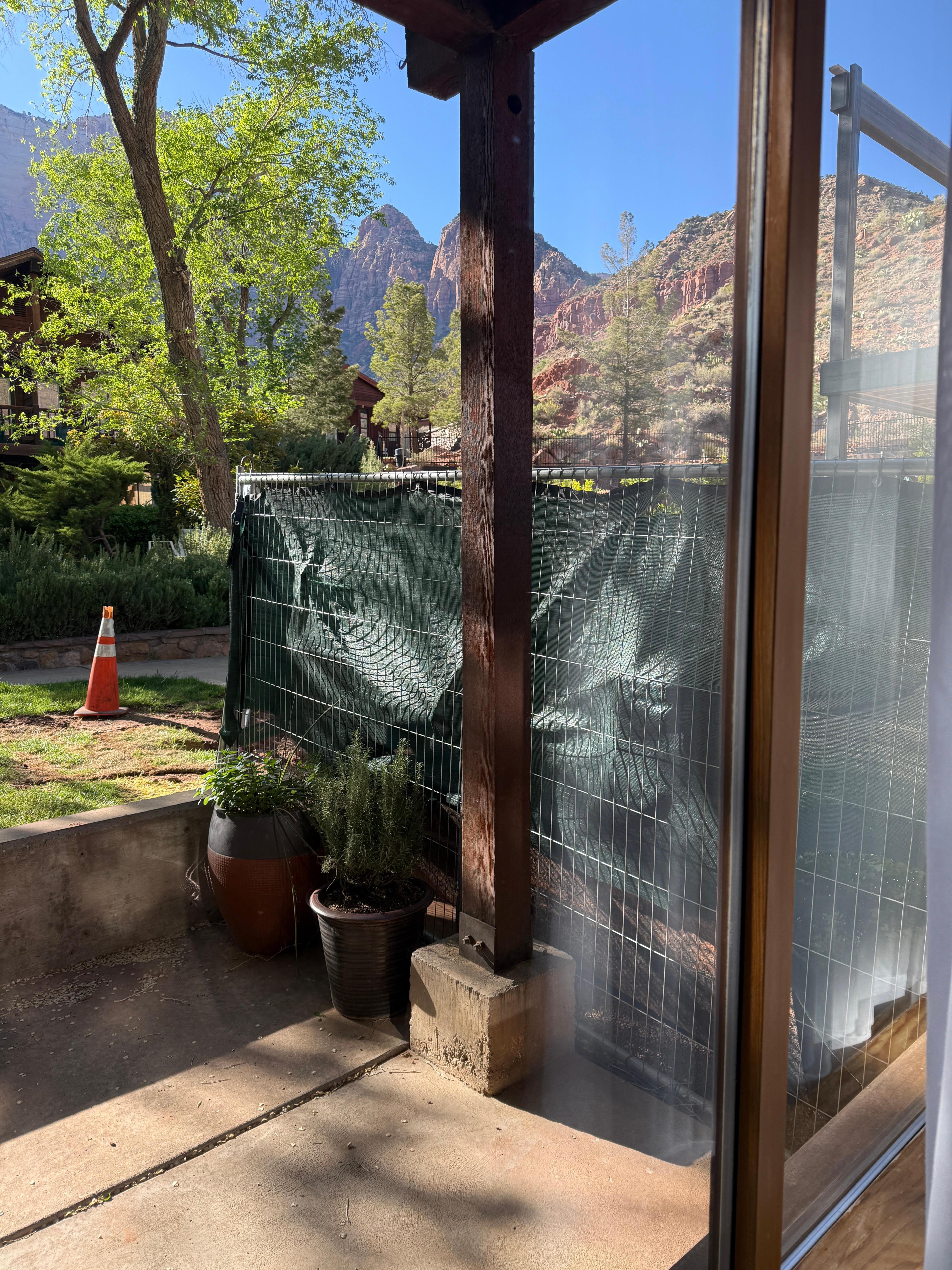 CONSTRUCTION NEAR PATIO