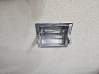 No roll holder- had to be on counter next to sink to reach.