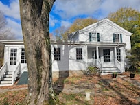 The farmhouse from the front