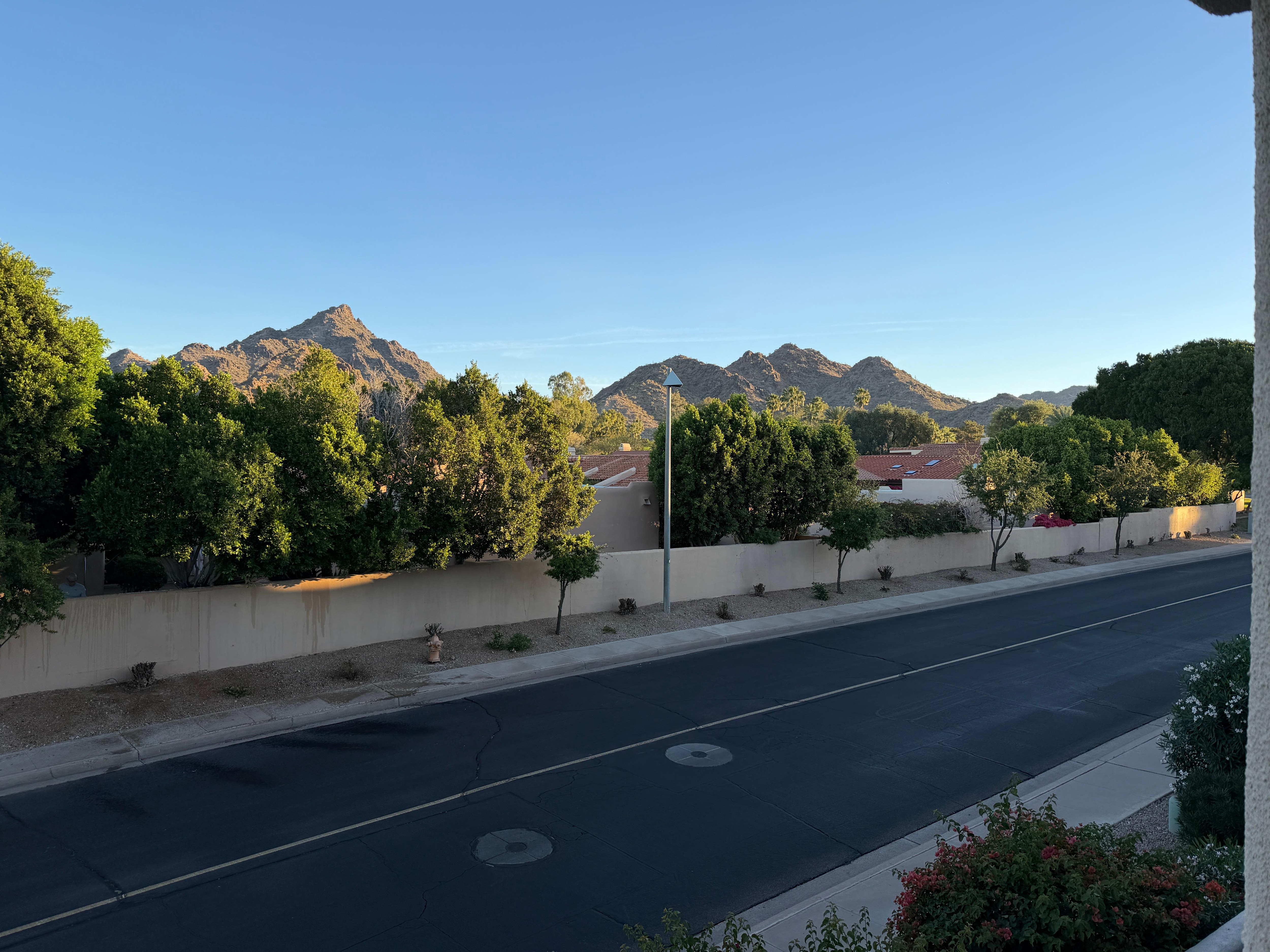 View from master balcony