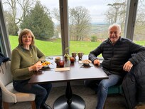 Delicious breakfast with breathtaking views