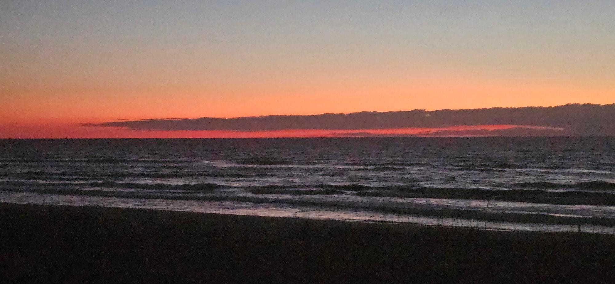 Glorious sunrise upon awakening; what a great view from our bedroom.
