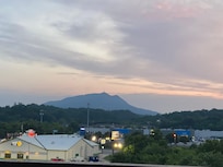 View of the Smoky Mountains from the balcony