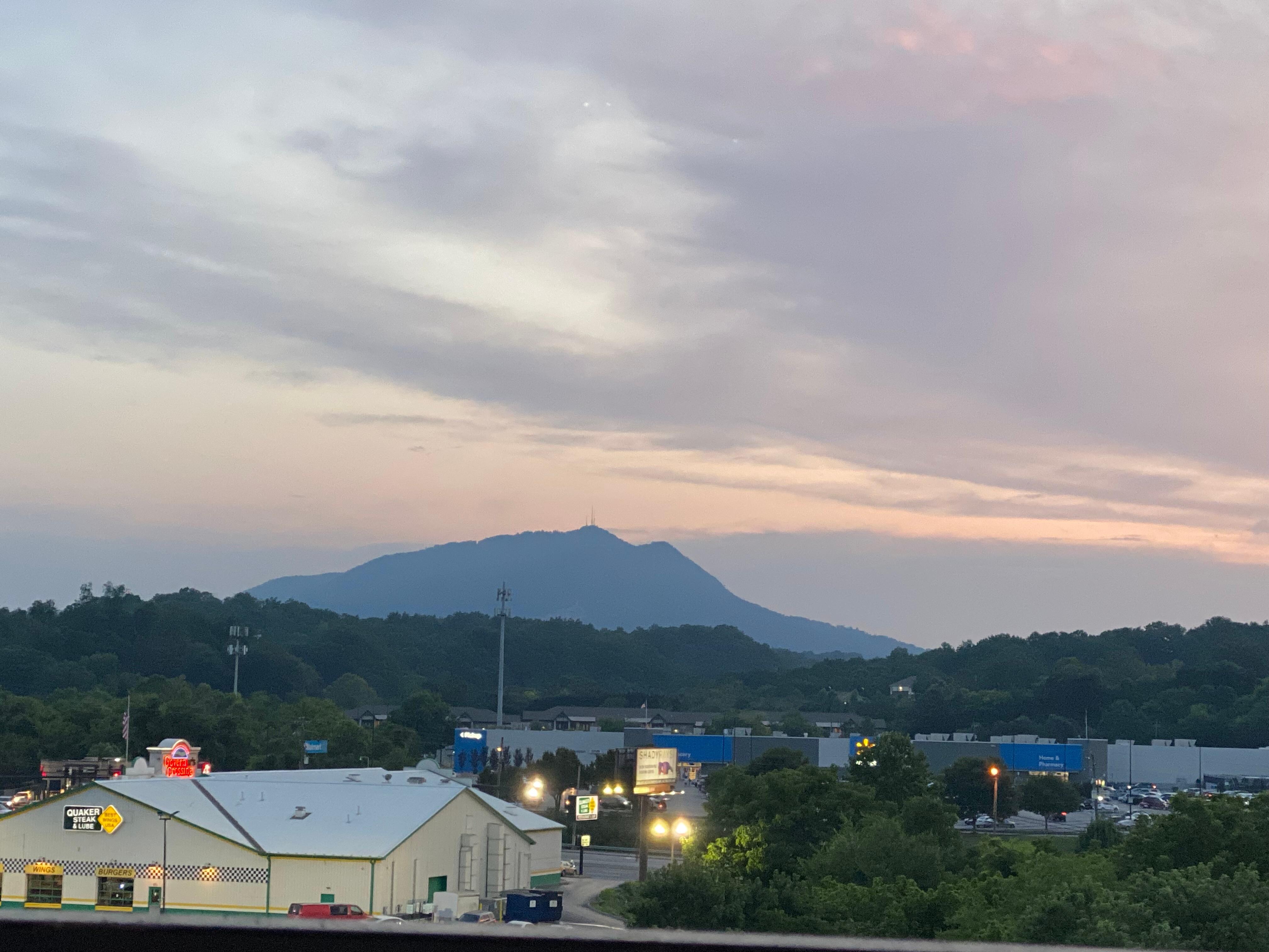 View of the Smoky Mountains from the balcony