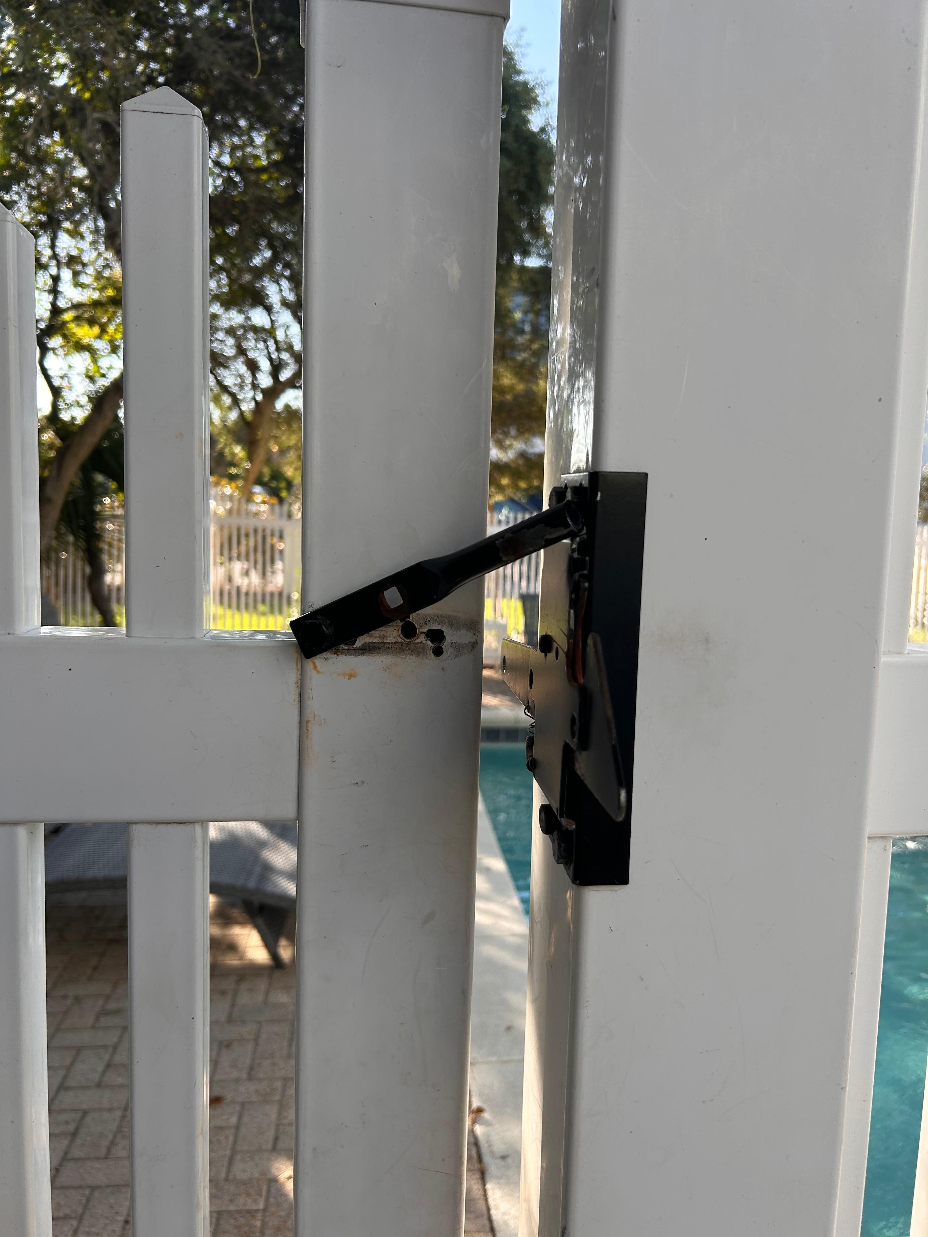 Broken lock to pool
