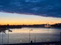 View from room window (harbour view)