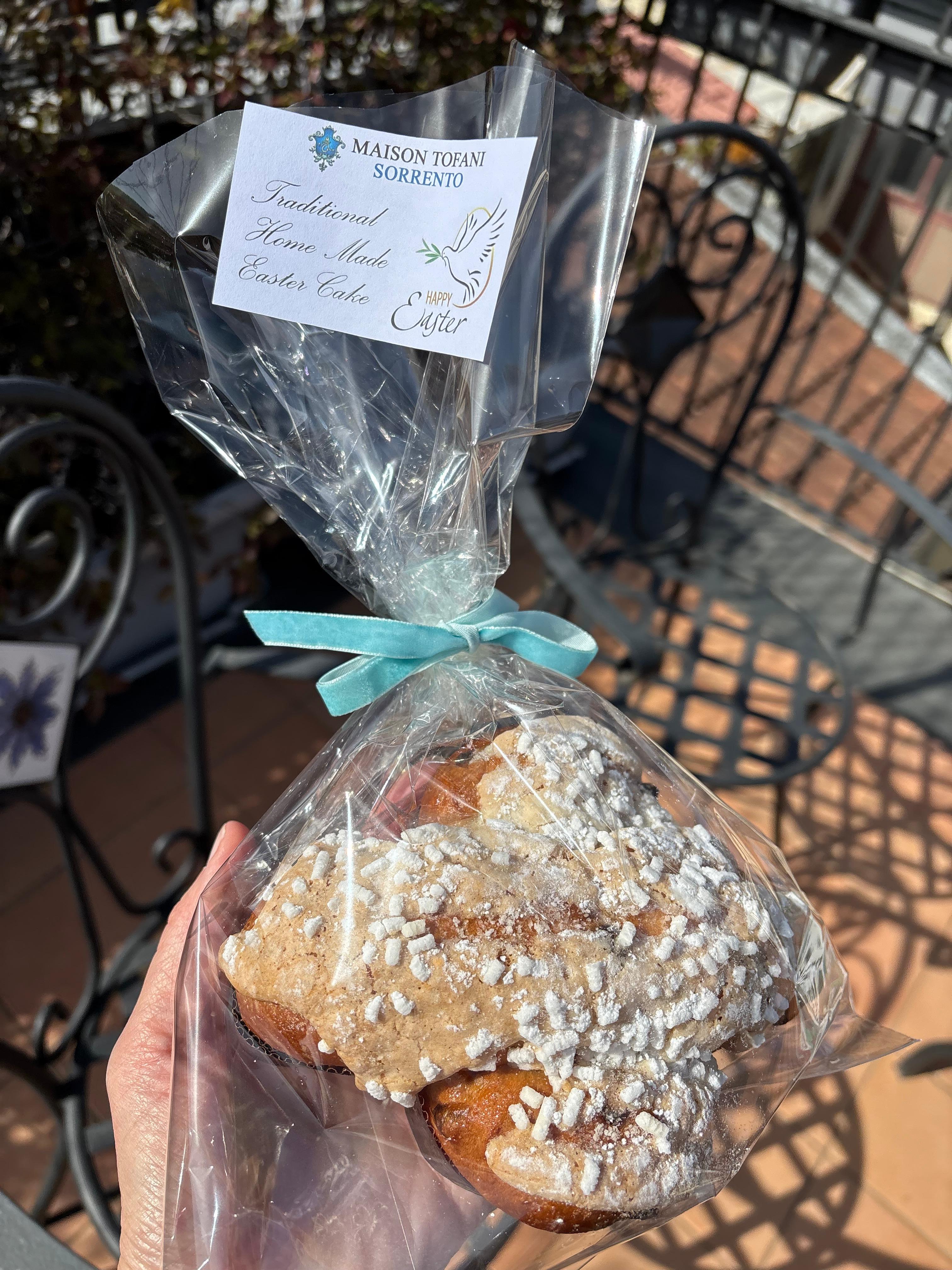 I was visiting at Easter and the hotel gave me a gift of traditional Easter bread