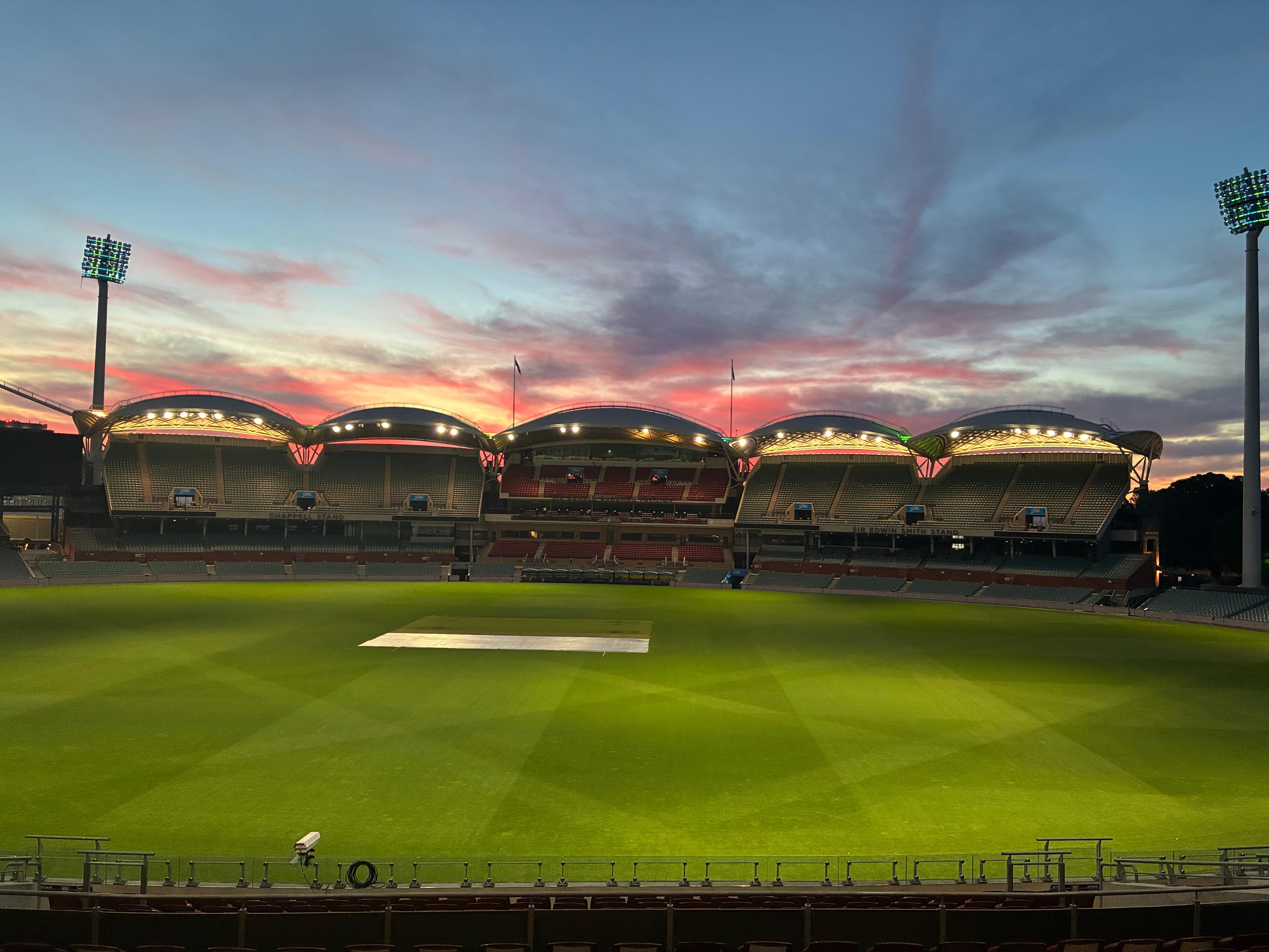 View from the Bespoke restaurant at twilight 