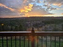 Sunset from the front deck.