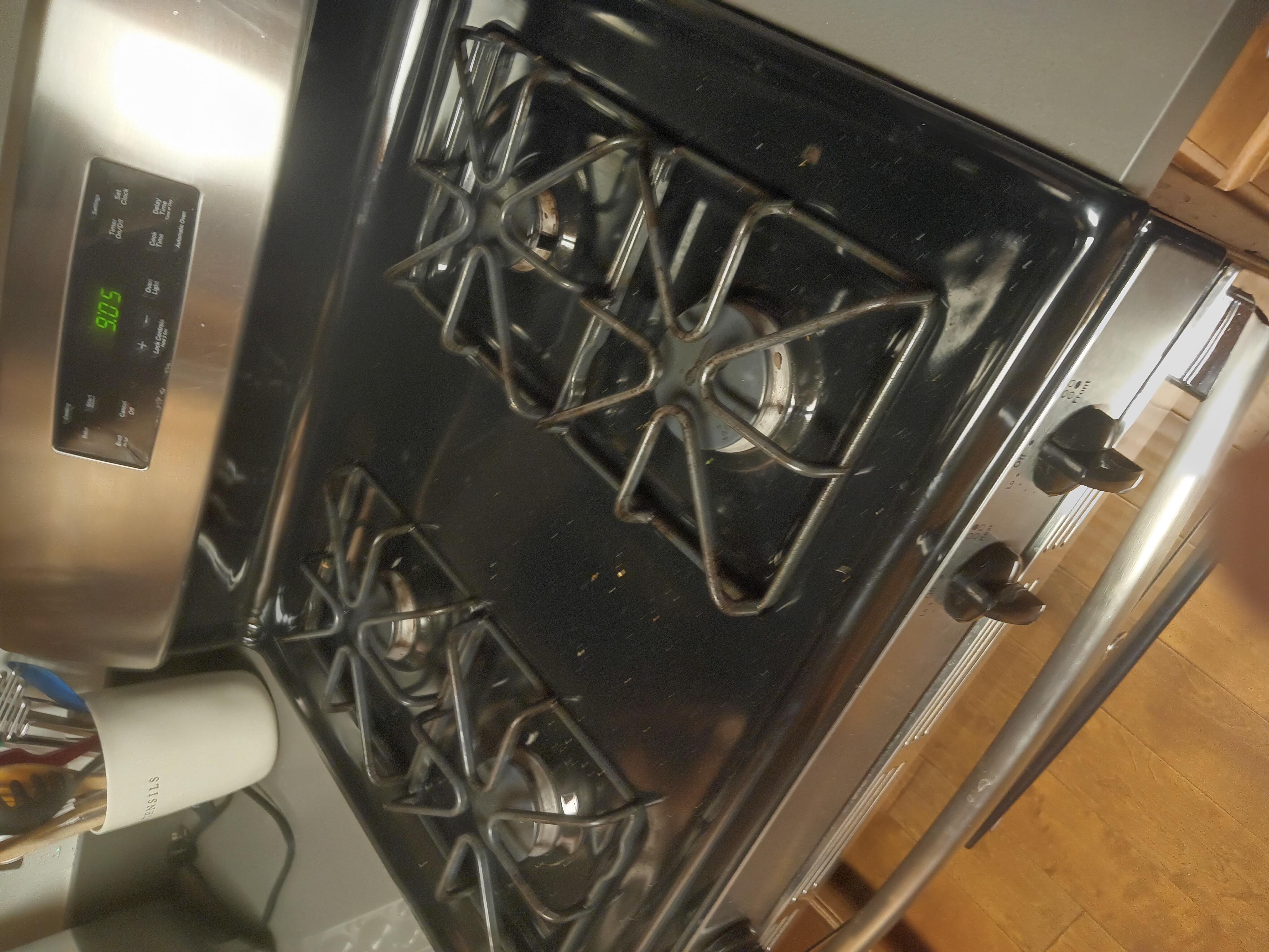 The stove was definitely used 