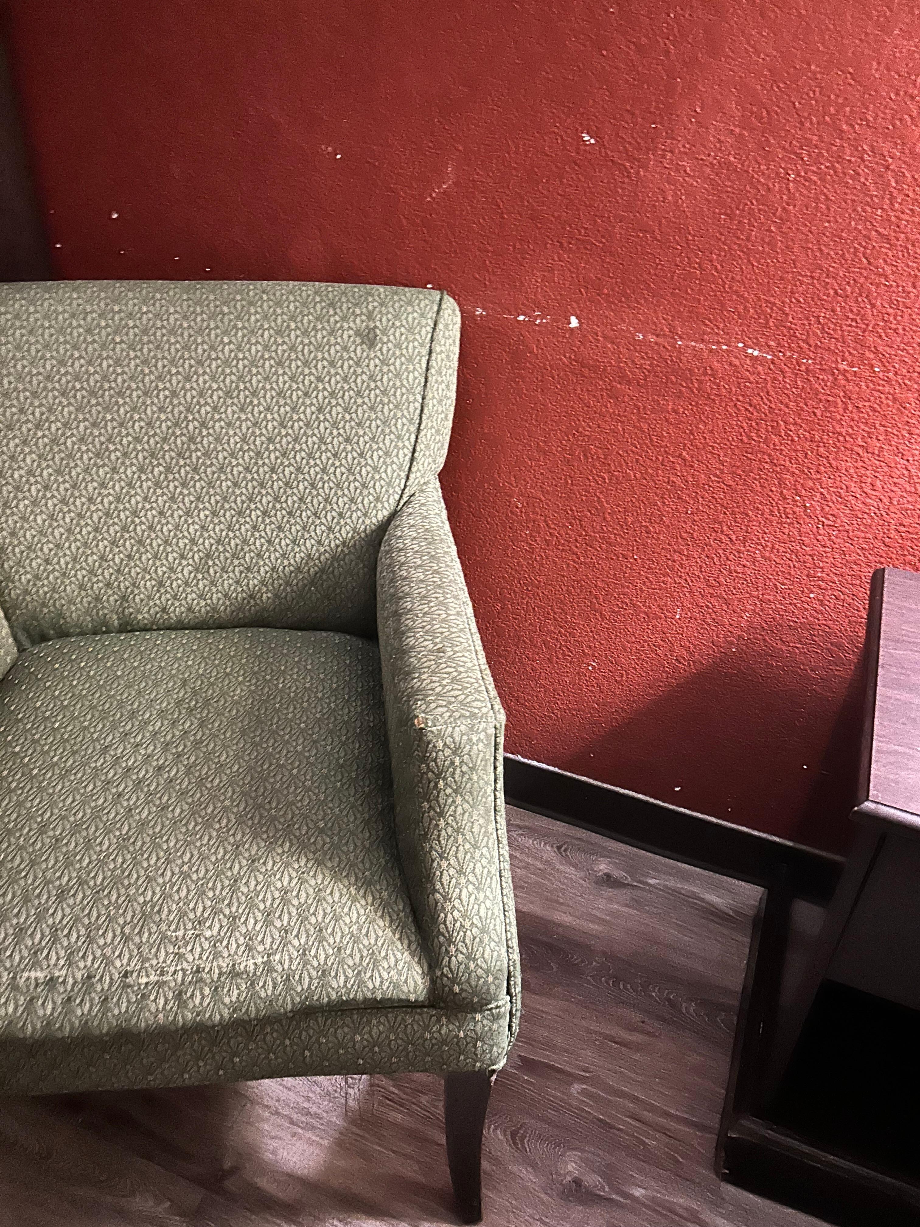 Paint was chipped on every wall