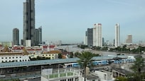 ラウンジから見たチャオプラヤー川です。