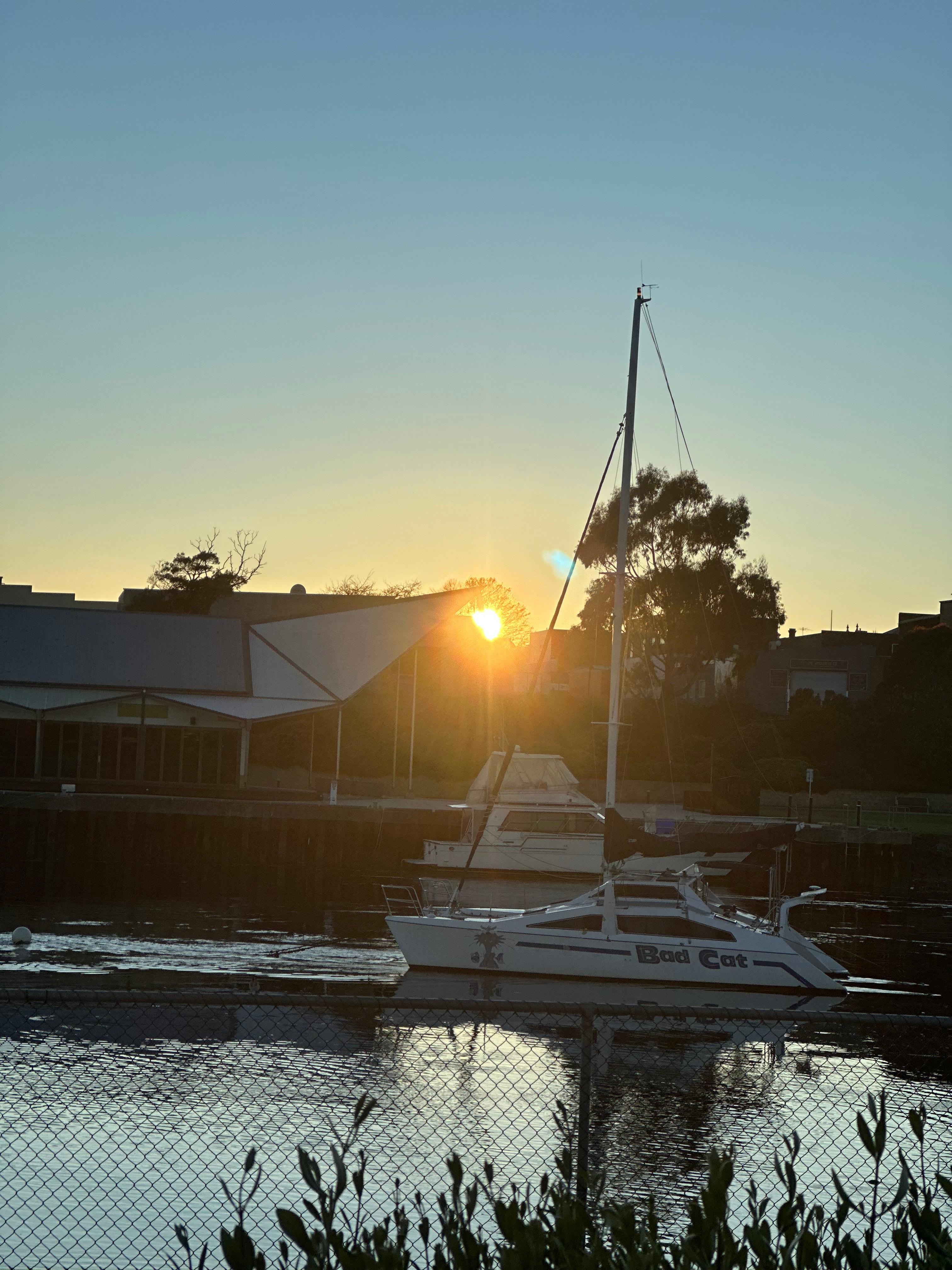 Outside the apartment 